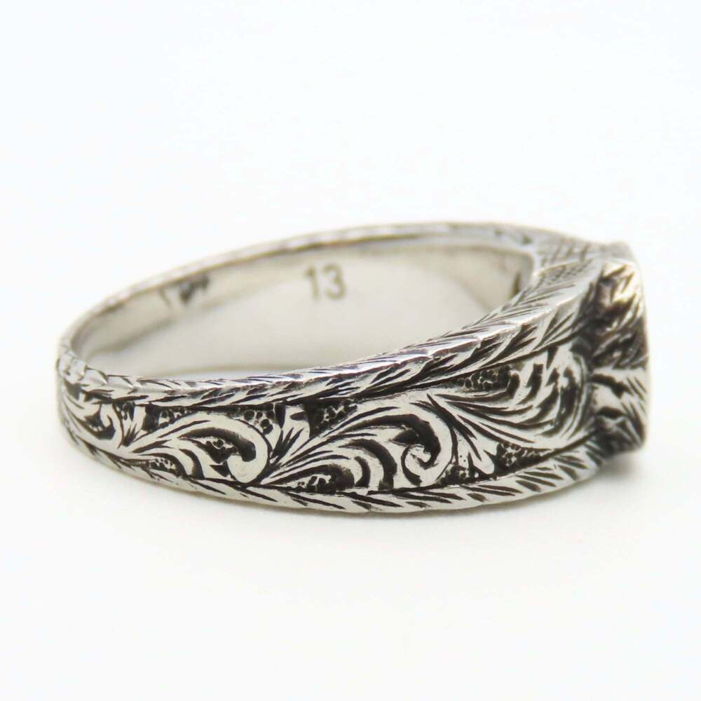 Gucci Interlocking Arabesque Ring, Size 13, Sv925… - image 7